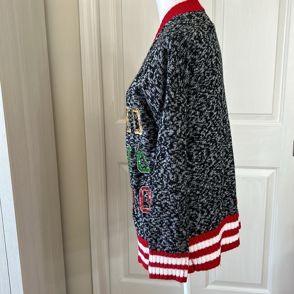 No Boundries Christmas Sweater with Bling! Sz 3-5 - Picture 4 of 9